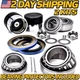 (2Kits) Trailer Wheel Rebuild Kit: 25580 & LM67048 w/ Seals & Bearing Protectors