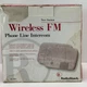 Radio Shack Two Station Wireless FM Intercom Three-Phase Compatible White 43-483