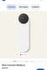 Google Nest WiFi Video Doorbell Camera Battery Pro White