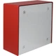 Viking VE-5X5-PNL-RD Red 5x5 Surface Mount Box with Blank Aluminum Panel