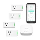 YoLink Smart Energy Plug 15A &ndash; 4-Pack, 1/4 Mile LoRa Range, High-Po... Fas