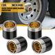 4 PACK 1.98" Trailer Wheel Bearing Protectors, Chromed Stainless Steel for Boat