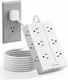 Surge Protector Power Strip - 12 Outlets(1850W/15A) 6 USB Ports（2 USB C, 6FT Fla
