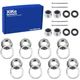 XiKe 4 Set 25mm Axles Trailer Wheel Hub Bearings Kit, 30205 Bearings and Seal...