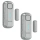 Daytech Refrigerator & Freezer Door Alarm - Adjustable 1-4 2 Pack, Grey 