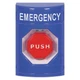 Safety Technology International Emergency Push Button,Blue,Red Button