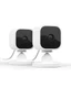 Blink Mini Indoor 1080p Wireless Security Camera 2-Pack White Animal Watch Easy