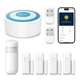 Wifi Home Alarm System,Smart Home Security Systems with Instant Tuya App Aler...