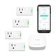 YoLink Smart Energy Plug 15A &ndash; 4-Pack, 1/4 Mile LoRa Range, High-Power Dev