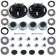 iBroPrat 2 Sets Trailer Hub Kit 5 Bolt 4.5, Trailer Axle Kit for 2000 lb 5 Lu...