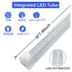 8Ft 72W Led Shop Lights 25 Pack 9000Lm 6500K Plug and Play T8 Warehouse Bulbs