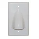 Icc Ic640Bsswh Faceplate 1 Gang Bulk Nose White