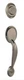 Kwikset Dakota single cylinder door handleset with a Polo knob
