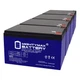 Mighty Max 12V 12AH GEL F2 Battery Compatible with Altronix AL300ULXD - 4 Pack
