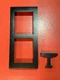 2N IP Verso 2M Frame, 01290-001 for Surface Install 2 Modules, Black, 9155022B